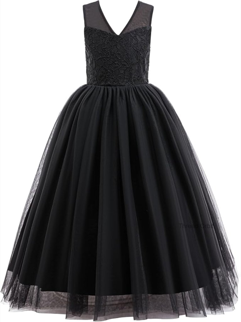 Girls Flower Girl Dress Tulle Lace Wedding Party Bridesmaid Formal Satin Sash